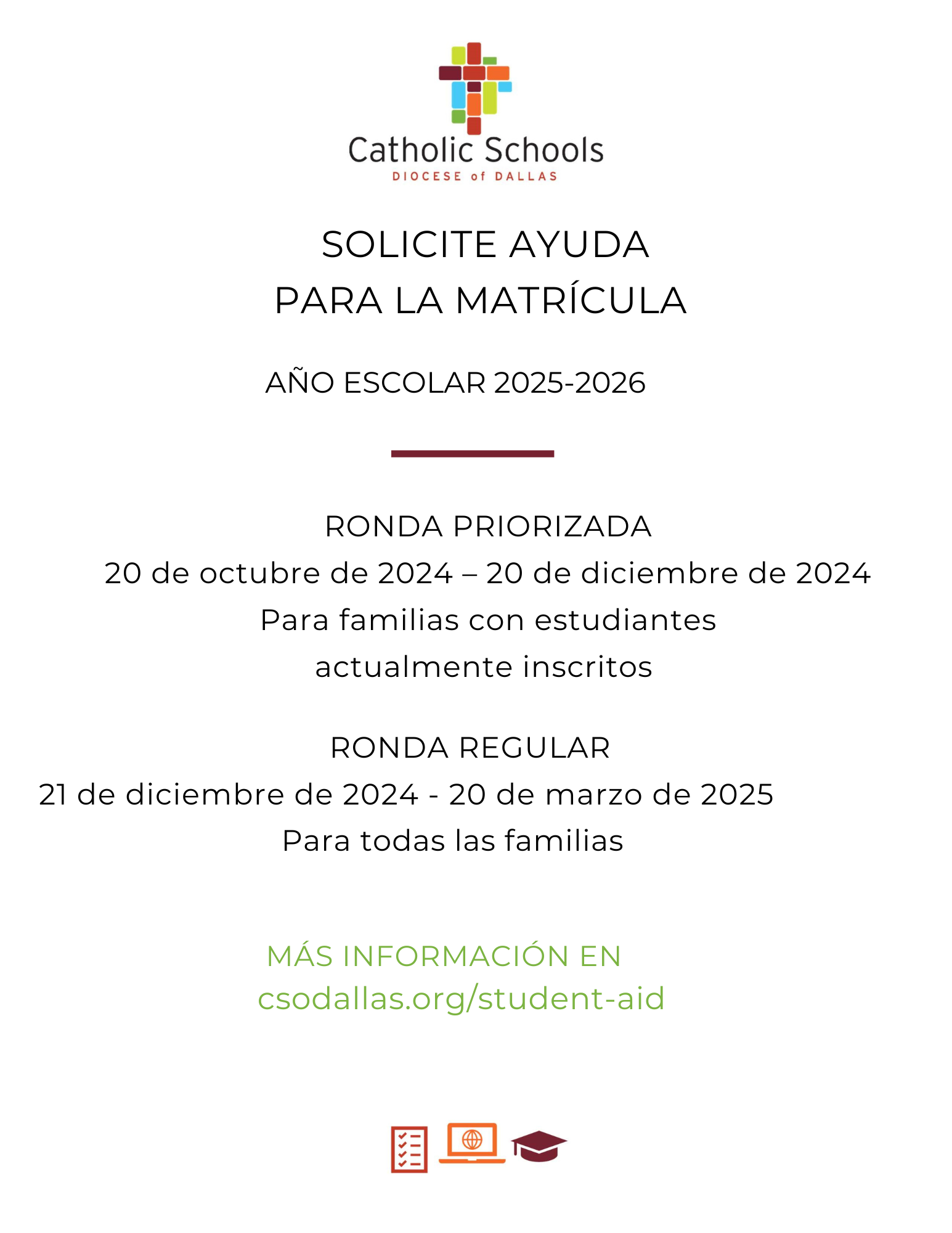 Priority Applications for Tuition Assistance are Now Open St. Pius X